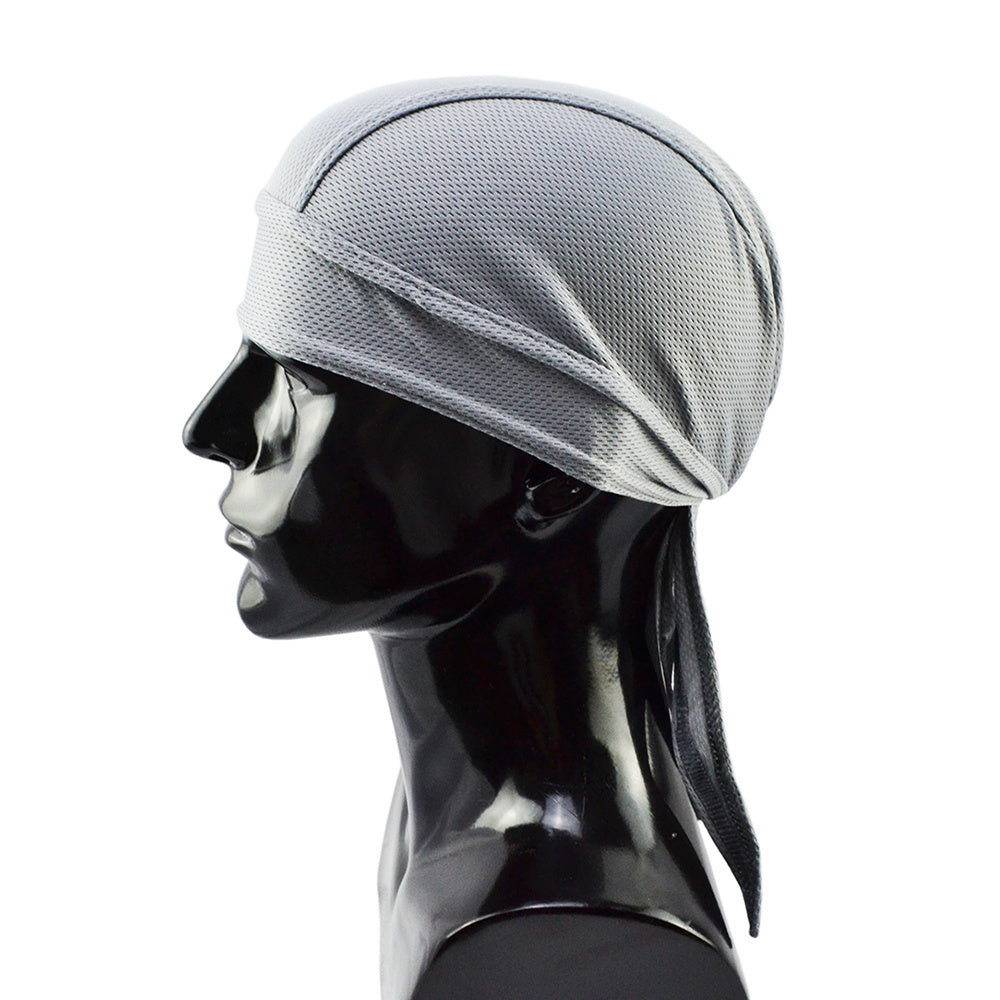 Premium Breathable Mesh Cycling Cap - Long Tail Head Wrap Beanie for Men | Sports Skull Cap