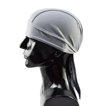 Premium Breathable Mesh Cycling Cap - Long Tail Head Wrap Beanie for Men | Sports Skull Cap