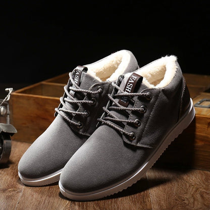 The winter men's casual shoes breathable shoes shoes 1200 British tide scrub and cotton shoes
