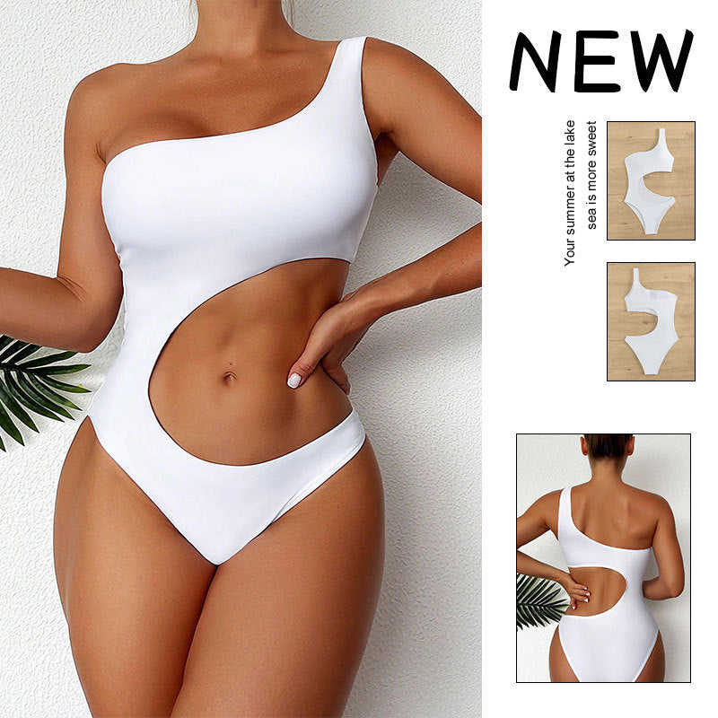 Women's Beach Vacation Sexy Fashion Bikini One Piece Swimsuit
