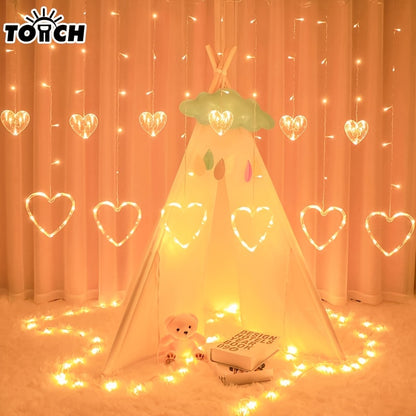 LED String Lights, Heart-shaped Fairy Lights, Suitable For Valentine's Day Weddings, Restaurants, Hotels