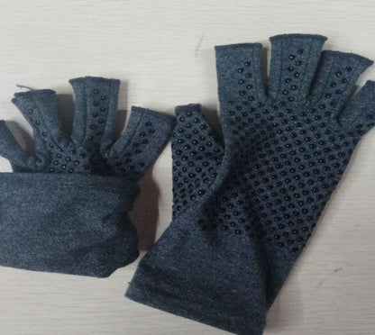 Silicone anti-skid joint hemp half-finish therapeutic gloves Anti-edema heal rehabilitation gloves