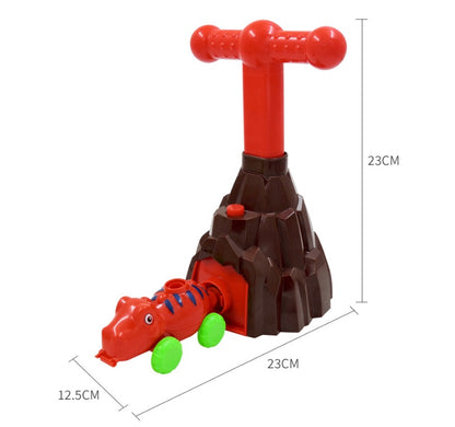 Dinosaur powered balloon car