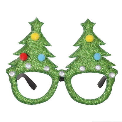 2025Golden Glasses Christmas Day Party Decoration