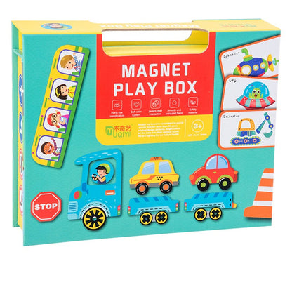 Children's educational toys 3-6 years old puzzle magnetic book