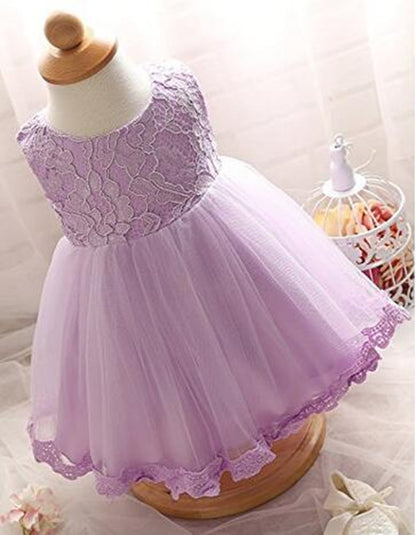 The new baby Bow Dress Dress Age 0-2 years old baby full moon child gauze skirt