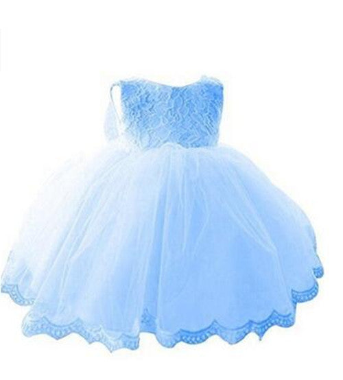 The new baby Bow Dress Dress Age 0-2 years old baby full moon child gauze skirt