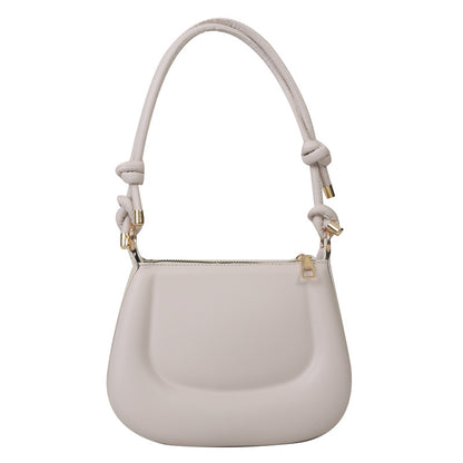 New Street Popular Stylish Simple Solid Color Temperament Commute Underarm Bag