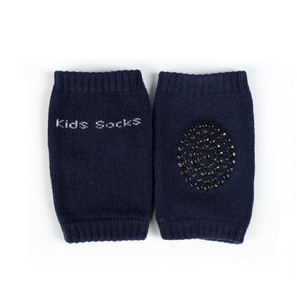 A Pair Four Seasons Fur Ring Baby Leg Protector, Elbow Toddler Crawling Baby Happy Face Knee Brace Non-slip Socks, Adjustable Elastic Neutral, As Halloween, Chrismas Gift