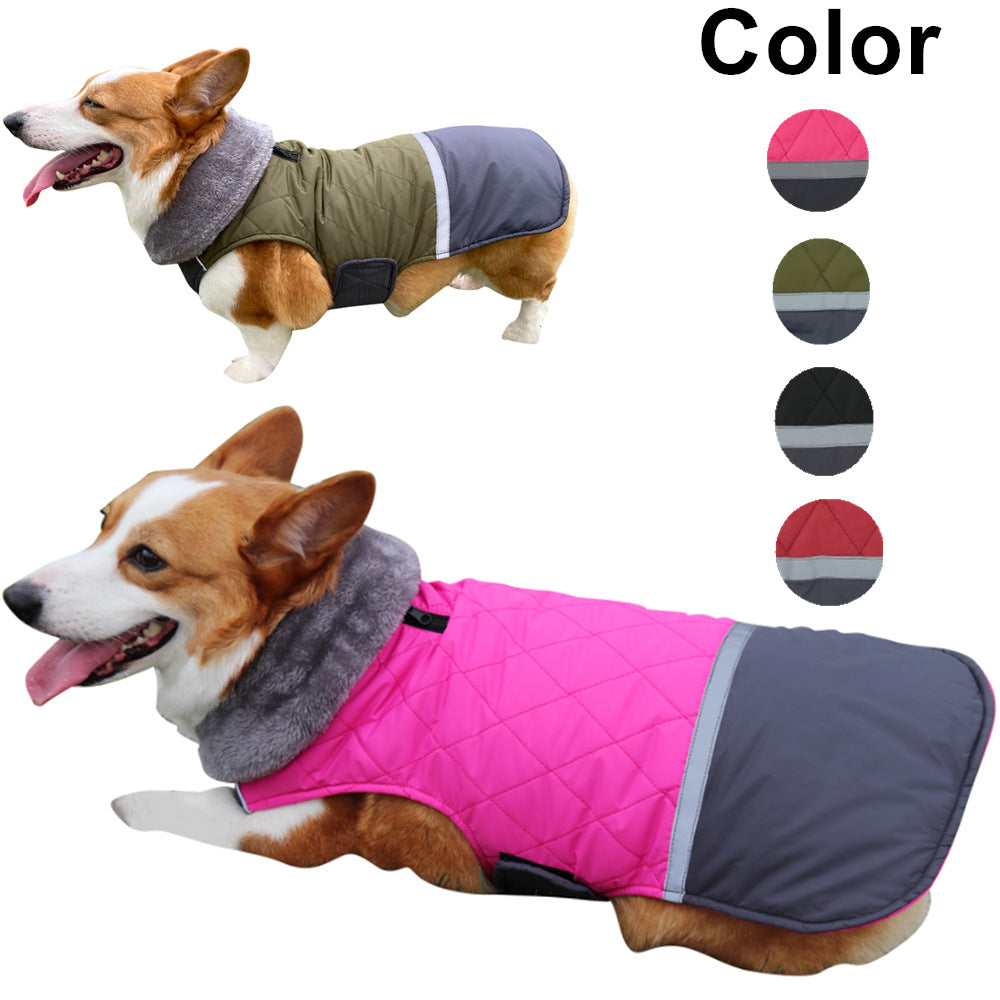 Plush Lapel Pet Clothes Double-sided