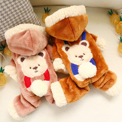 Warm Snowball Bear Transformed Into Clothes