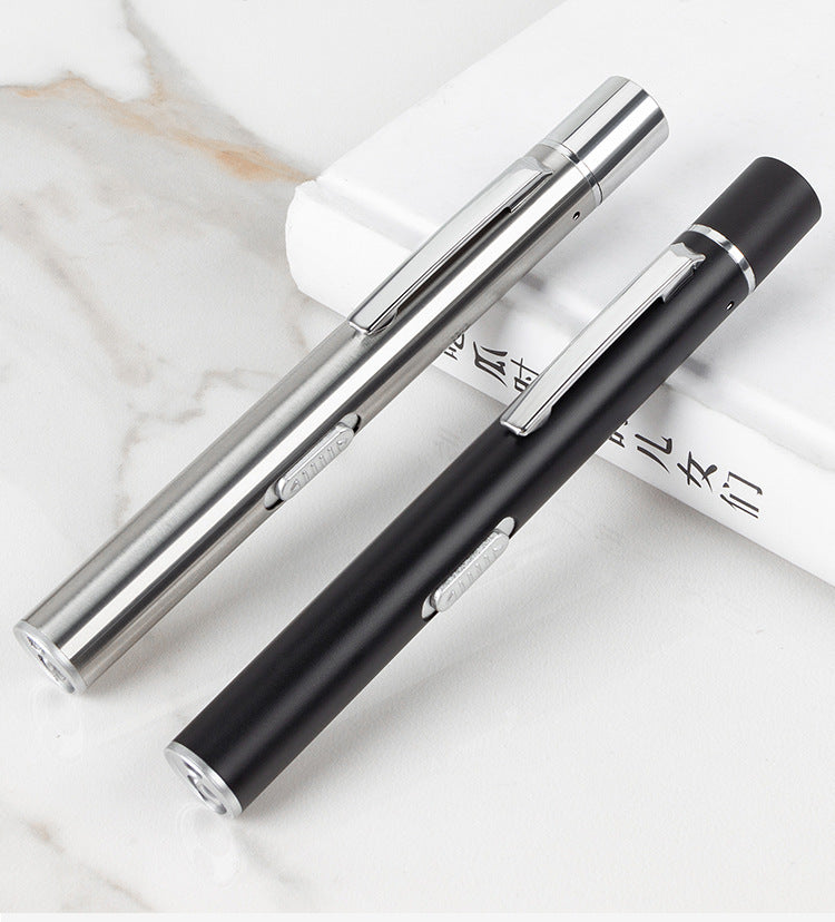 White Yellow Light Dual Light Source Oral Morning Inspection Flashlight