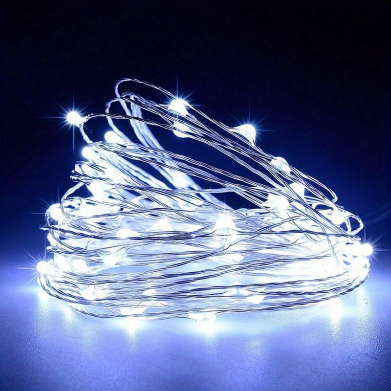 1pc String Lights Suitable for Bedroom, Party, Wedding, Christmas and Halloween Decoration Light 50/100LED