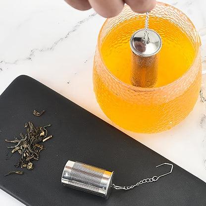 Stainless Steel Tea Filter with Hook - Keep Your Tea Leaves from Leaking and Your Cup Clean