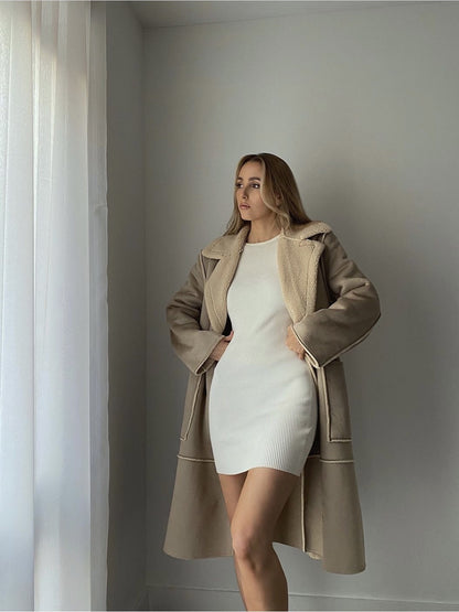 Ladies Fashion British Style Winter Coat Premium Sense