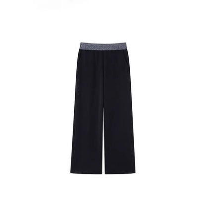 Women's AutumnWinter Fleece-Lined Loose Effortless-Style Sweatpants With A Slimming Effect For Pear-Shaped Figures