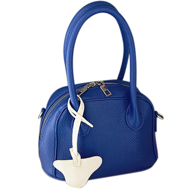 Blue Lychee Pattern One-shoulder Portable Shell Bag