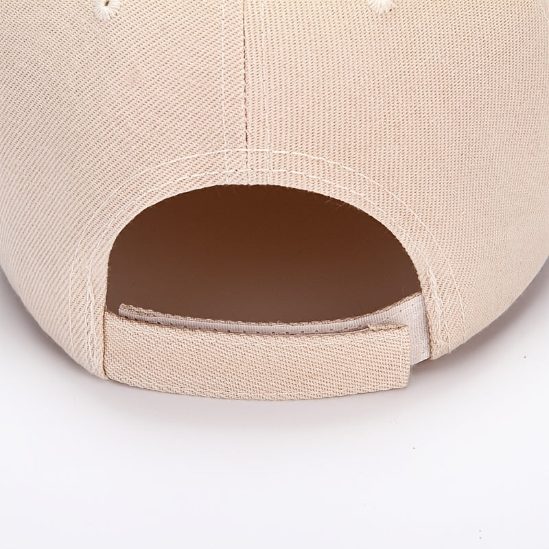 Premium Men's Baseball Cap - Classic Solid Color Adjustable Sports Hat