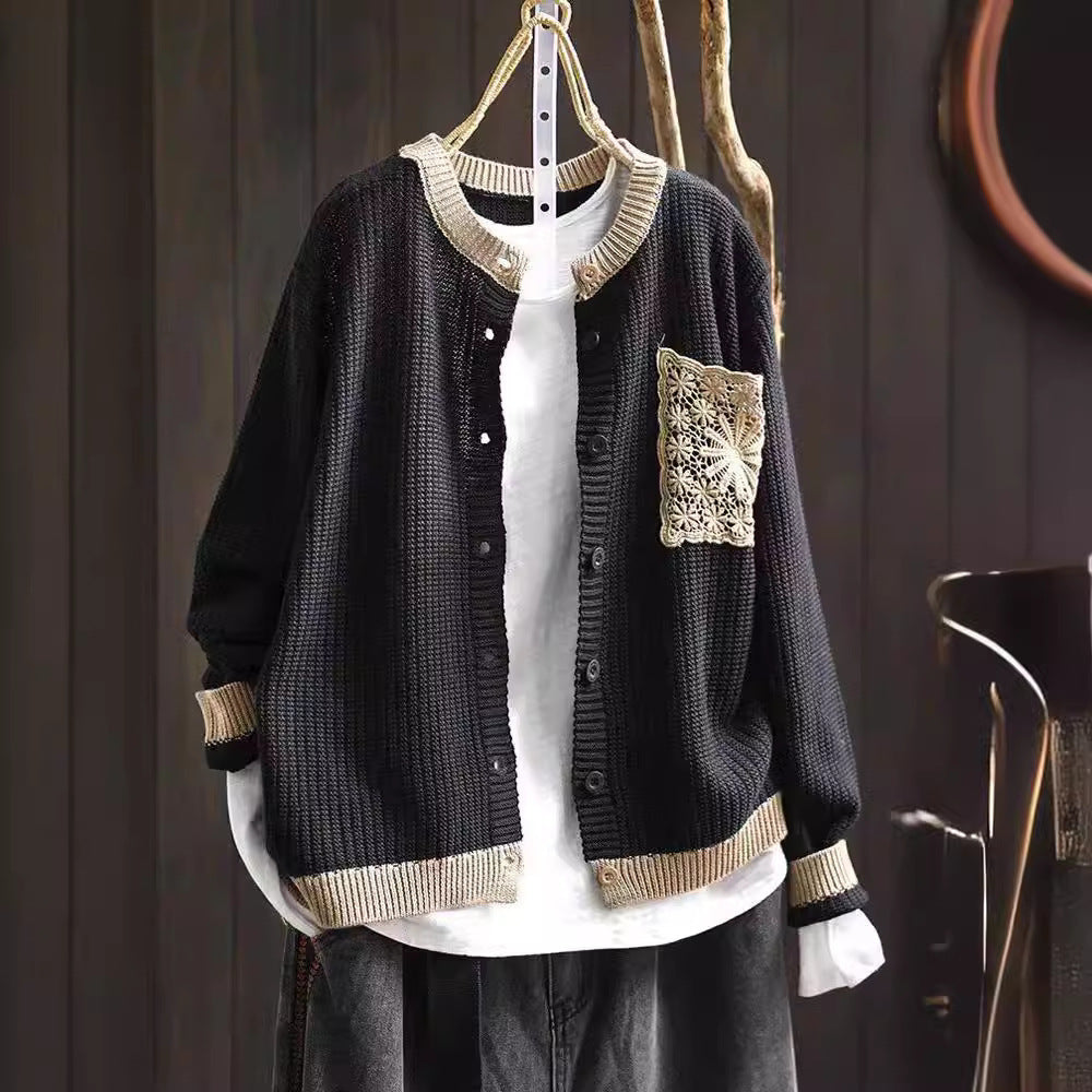 New Casual Outerwear Long-sleeve Cardigan Sweater