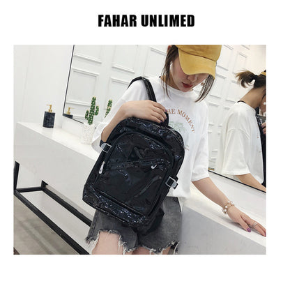 New Backpack Student Schoolbag Transparent Jelly Pack Waterproof Rucksack Plastic Backpack