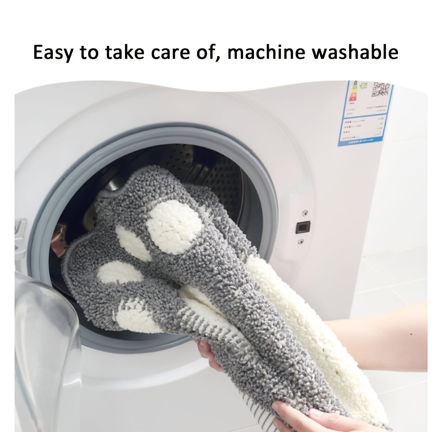 1pc Super Absorbent Microfiber Bath Mat with Non-Slip Backing - Soft and Comfortable Gray Bathroom Rug, fall decor, Bathroom decorations, kitchen Area Rugs, Laundry, bedrooom, shower, indoor mat, Bathroom Accessories fall dec