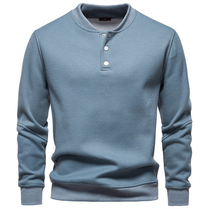 New Fleece-lined Men's Round Neck Sweatshirt