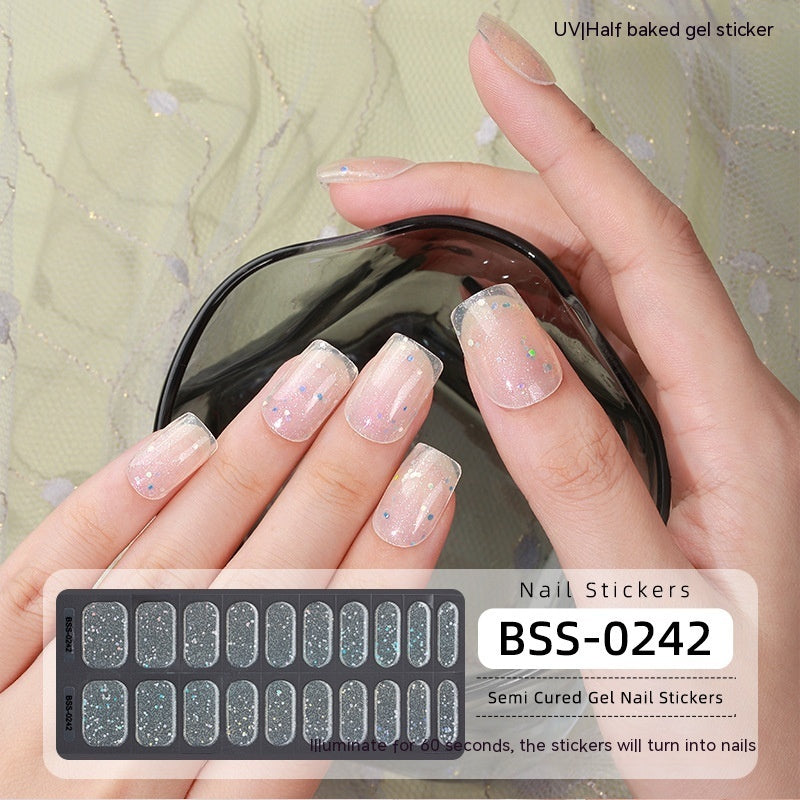 Gel-Nagelkunst-Aufkleber, halbhärtendes Gel