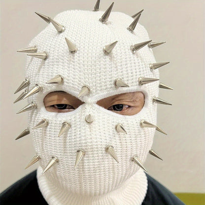 Premium Punk Balaclava Ski Mask - 3-Hole Knitted Face Cover for Winter Street Style