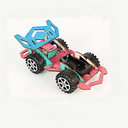 Electric motor toy racing car