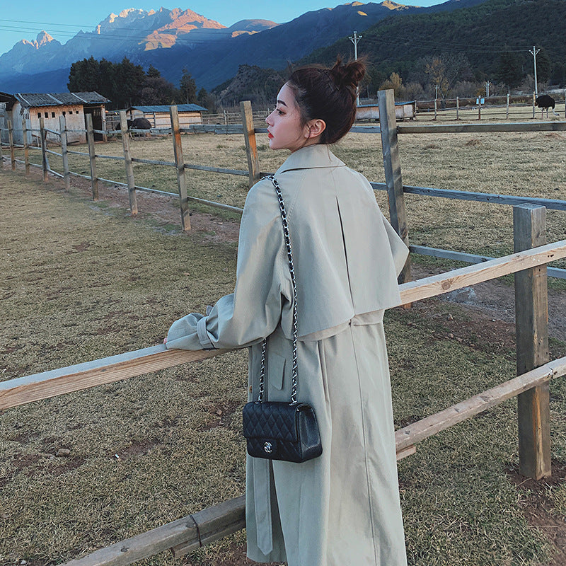 New Style Windbreaker Women's Mid-length