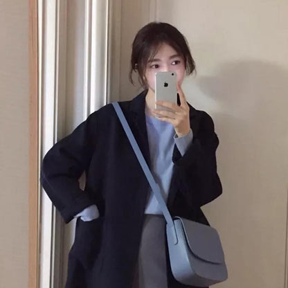 Solid Color Single Shoulder Crossbody Saddle Bag