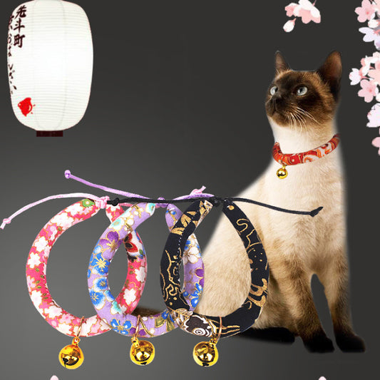 Japanese Style Cartoon Bell Pet Collar