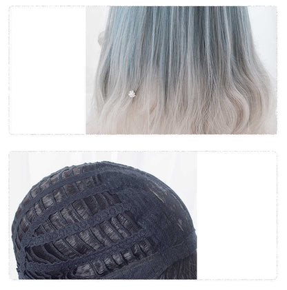 Facial gradation wig with sideburns