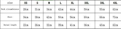 Warm And Thickened Pet Cotton Vest Tidal Inverted Triangle