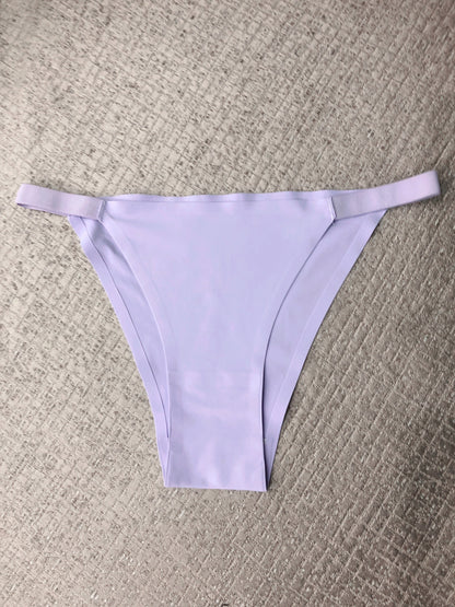 5pcs Seamless Women's Bikini Panties - Comfortable, Stretchy Nylon/Elastane Blend, Low-Rise, Solid Color in Casual to Yoga Fitness Wear, Breathable & Soft