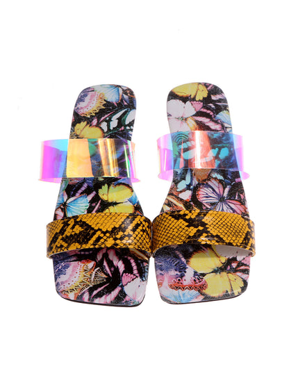 Women's Sandals New Serpentine Flower Flat Bottom