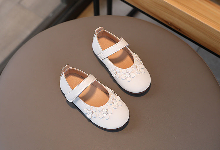 3D Floral Mary Jane Flats - Ultra-Soft, Slip-Resistant, Lightweight, Breathable, Easy-On Shoes for Girls - Comfortable and Stylish Footwear