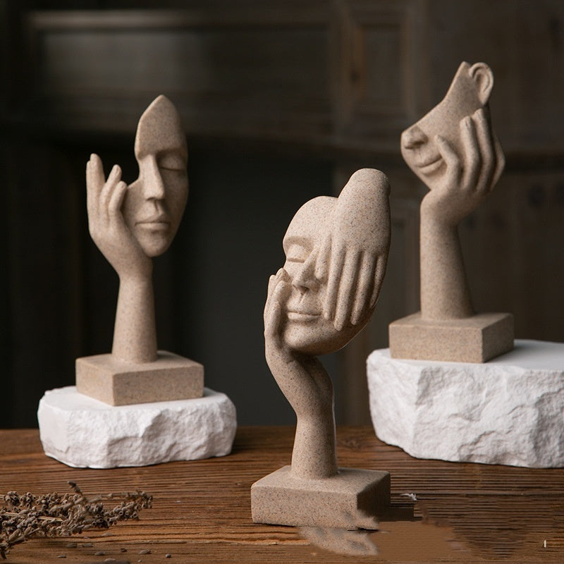 Büro-Wohnzimmer-Skulpturen