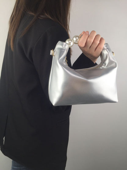 Niche Design Pearl Tote Shoulder Crossbody Bag