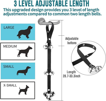 Dog Doorbell Premium Training Potty Premium Dog Bell Adjustable Doorbell Dog Bell Potty For Easy Training Of Your Puppy 7 Extra Large Louder 1.4 Doorbells