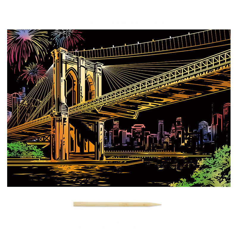 Nightview Living Room Decoration Painting