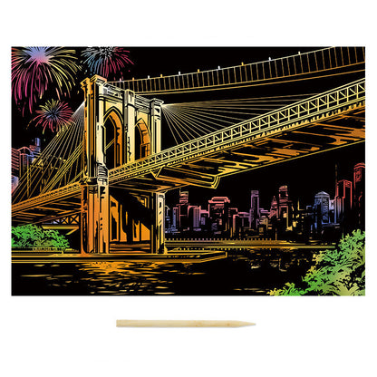 Nightview Living Room Decoration Painting