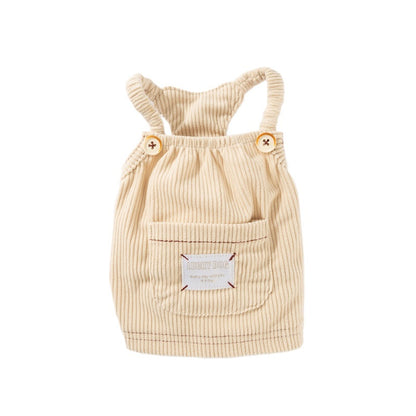 Puppy Clothes Fahion Solid-colour Corduroy Pet Vest For Teddy Dog Winter Casual Halter For Schnauzers Warm Clothing Pet Supplies