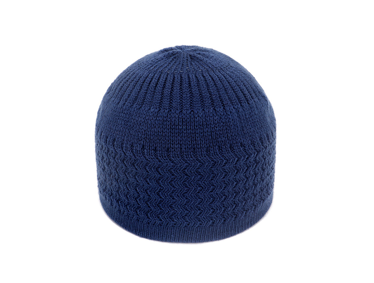 Autumn And Winter Hedging Knitted Wave Jacquard Neutral Dome Warm Woolen Toe Cap