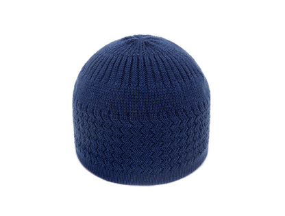 Autumn And Winter Hedging Knitted Wave Jacquard Neutral Dome Warm Woolen Toe Cap
