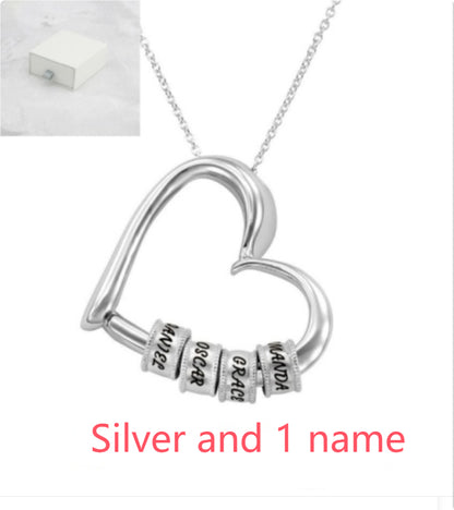 Personalized Heart Necklaces Women Jewelry Custom Name Necklaces & Pendants Mothers Day Gift