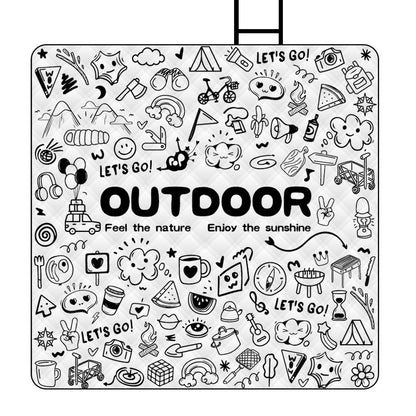 Black And White Style Series Ultrasonic Picnic Mat