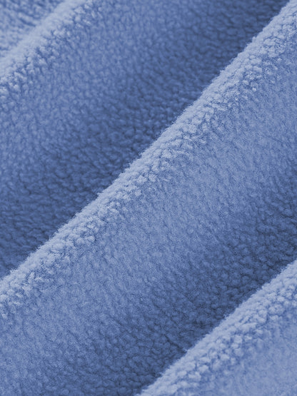 Herren-Kapuzenpullover in Himmelblau, lässiges Sweatshirt aus Polyester und Baumwolle, Oversized