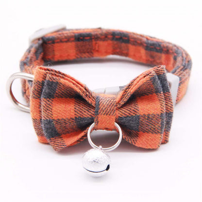 Cat Bell Collar Butterfly Bow Tie Pet Outing Optional Hand Holding Rope