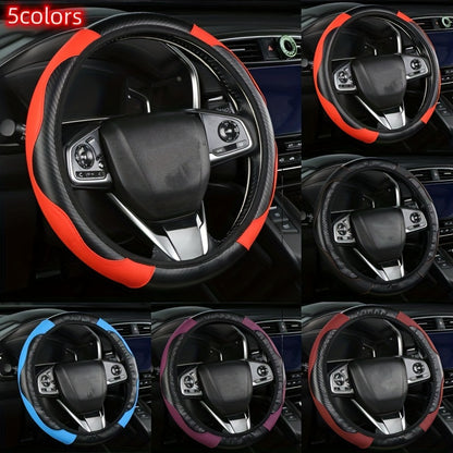 1pc Car Steering Wheel Cover, Universal 38.1 Cm Anti-Slip Car Steering Wheel Protector Cover Car Decor Accessories, No Inner Ring
